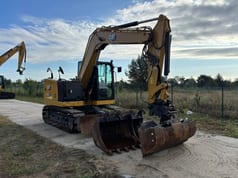 2022 Caterpillar 307.5 crawler excavator, front three-quarter view