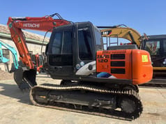 2023 Hitachi ZAXIS 120 crawler excavator, side profile view
