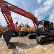 2018 Hitachi ZX200 crawler excavator, side view