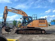 2017 CASE CX300D crawler excavator, side view