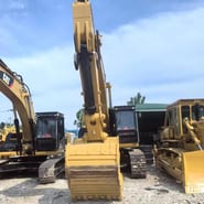 2018 Caterpillar 336D crawler excavator, front view of bucket and boom