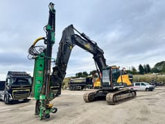 2019 Volvo EC300EL crawler excavator with drilling attachment