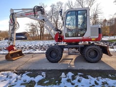 2013 Takeuchi TB175 W wheel excavator, side profile view