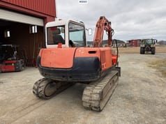 2004 Kubota KX251A crawler excavator, rear three-quarter view