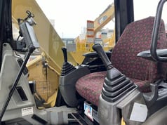 2020 Caterpillar 308DCR mini excavator interior cab view