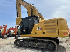 2022 Caterpillar 330GC crawler excavator, side profile view