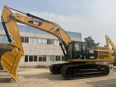 2022 Caterpillar 349D2L crawler excavator, side profile view