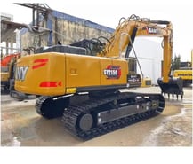 2020 Sany SY215C crawler excavator, rear three-quarter view
