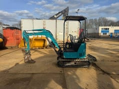 2017 Hitachi ZX17U mini excavator, side view