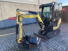 2017 Yanmar SV18 mini excavator, front three-quarter view