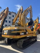 2019 Caterpillar 320BL crawler excavator, rear three-quarter view
