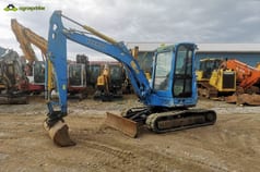 2013 Yanmar VIO57 mini excavator, front three-quarter view