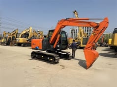 2019 Hitachi Zaxis 70 crawler excavator, side view