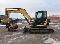 2018 Yanmar VIO80-1 mini excavator, side view