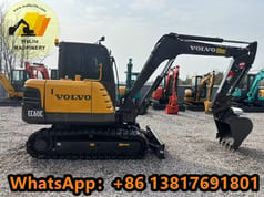 2023 Volvo EC60C mini excavator, side view