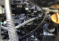 2025 Kobelco SK55 mini excavator engine bay detail
