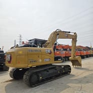 2021 Caterpillar 315D2GC crawler excavator, rear three-quarter view