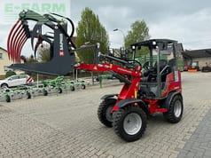 2023 Weidemann 1190E mini excavator with grapple attachment, side view