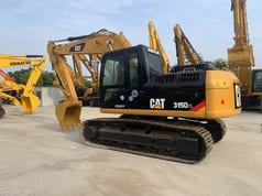 2021 Caterpillar 315D2L crawler excavator, rear three-quarter view