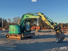 2016 Kobelco SK75SR-3E crawler excavator, side view