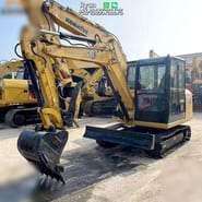 2020 Caterpillar 305.5E2 mini excavator, front three-quarter view