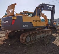 Volvo EC240LC crawler excavator, rear three-quarter view