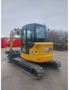 2023 Caterpillar 305 CR crawler excavator, rear three-quarter view