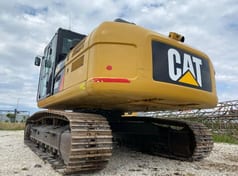 2020 Caterpillar 330D2L crawler excavator, rear three-quarter view