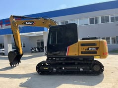 2023 Sany SY135C Pro crawler excavator, side profile view