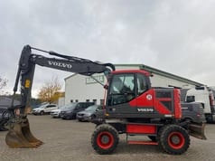 2018 Volvo EWR170E wheel excavator, side view