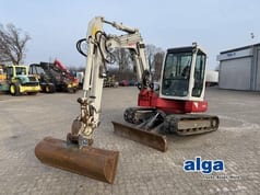 2017 Takeuchi TB153FR mini excavator, side view