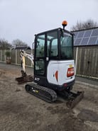 2020 Bobcat E17 mini excavator, rear three-quarter view