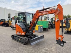 2025 Hitachi Zaxis 33U mini excavator, side view