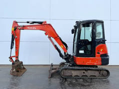 2020 Kubota KX037-4 mini excavator, side view