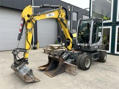 2023 Wacker Neuson EW65 wheel excavator, side view
