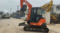 2016 Hitachi Zaxis 50U mini excavator, side profile view