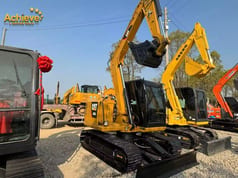 2025 Caterpillar 308E mini excavator, front three-quarter view