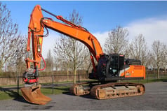 2021 Hitachi ZX300 LC-7 crawler excavator, side view