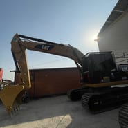 2023 Caterpillar 320D2 crawler excavator, side profile view