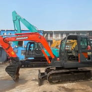 2020 Doosan DX60 crawler excavator, side view
