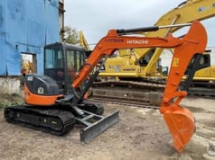 2023 Hitachi ZX50U mini excavator, side view