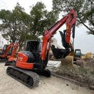 2024 Kubota KX165-5 mini excavator, rear three-quarter view