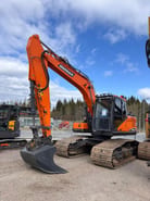 2022 Doosan DX160 LC-7 crawler excavator, side view
