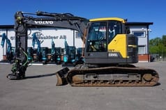 2016 Volvo ECR145EL crawler excavator, side profile view