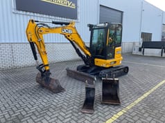 2021 JCB 35Z-1 mini excavator, side view