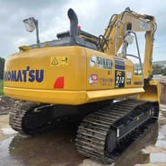 2022 Komatsu PC210-8 crawler excavator, rear three-quarter view