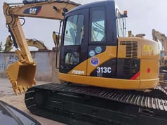 2010 Caterpillar 313C SR crawler excavator, side view