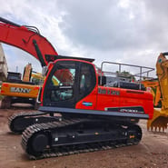 2024 Doosan DX300LC-9C crawler excavator, side view