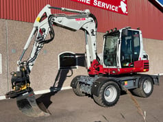 2017 Takeuchi TB295W wheel excavator side view