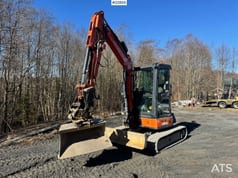 2019 Hitachi ZX38U-6 mini excavator, side view